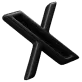 ícone 3d do twitter x