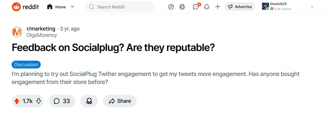 Reddit review