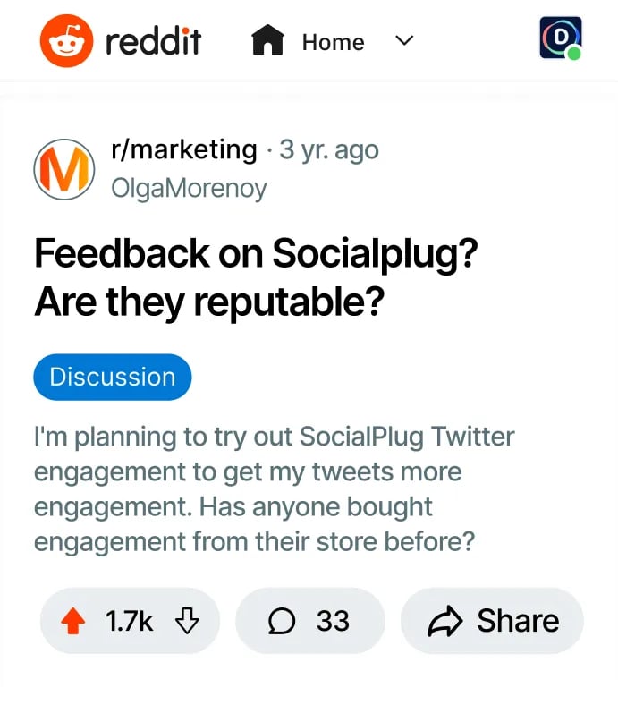 Reddit review