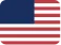 United States flag with 13 stripes and 50 stars on a blue canton.