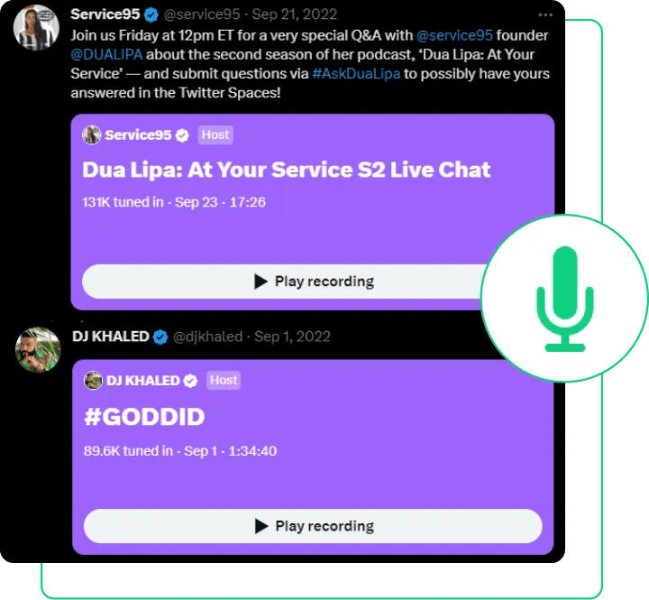Got a Twitter Space Coming up?