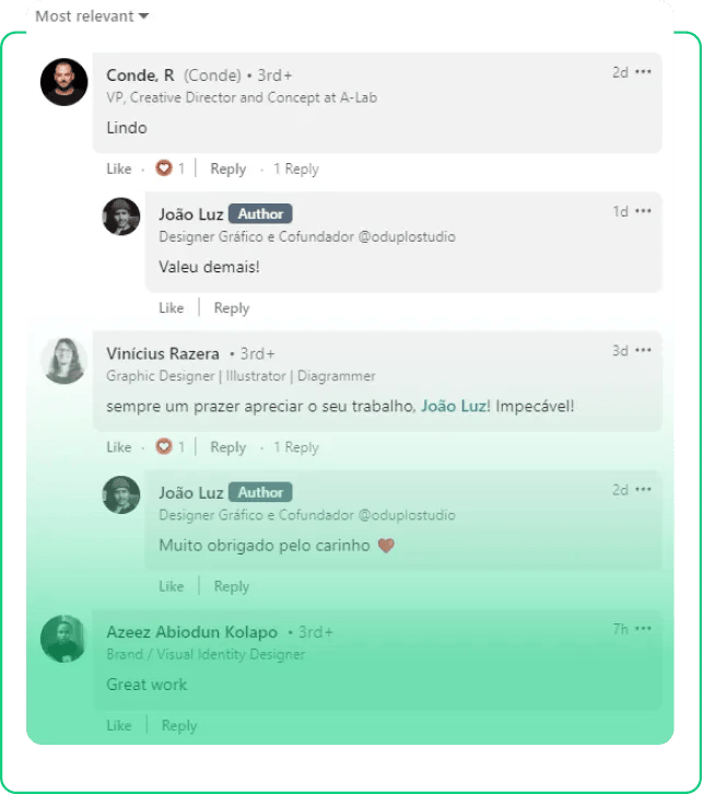 Nuestro servicio de comentarios de LinkedIn ahorra tiempo