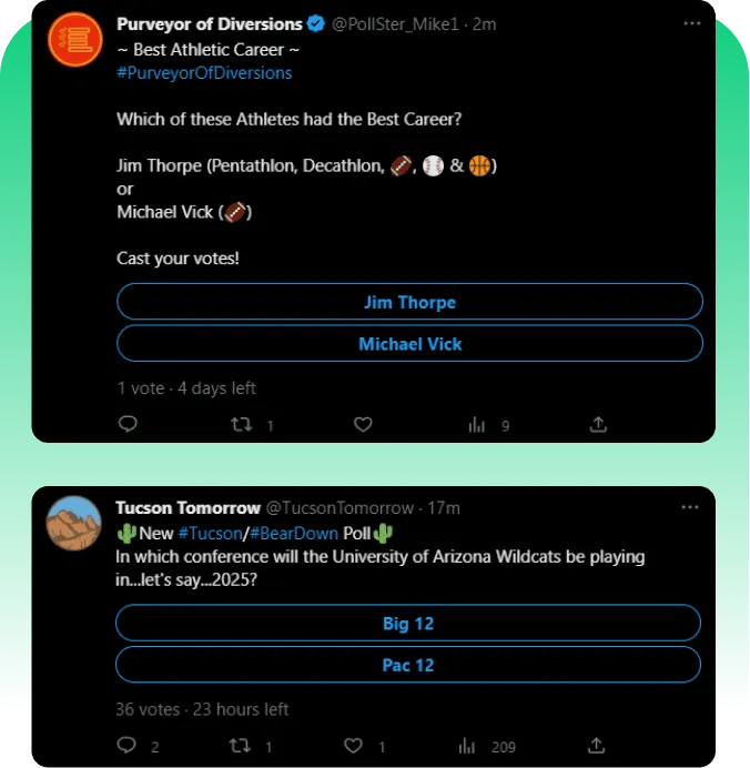 Compra votos de encuestas para Twitter (X)  y recíbelos al instante