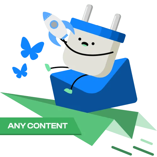 Ideal para todos los tipos de contenido