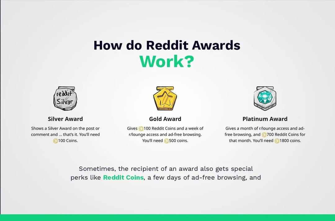 How do Reddit awards work?