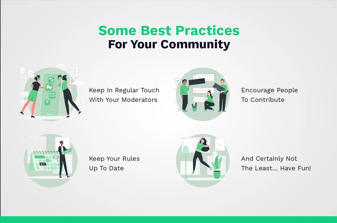 Some best practises for your community