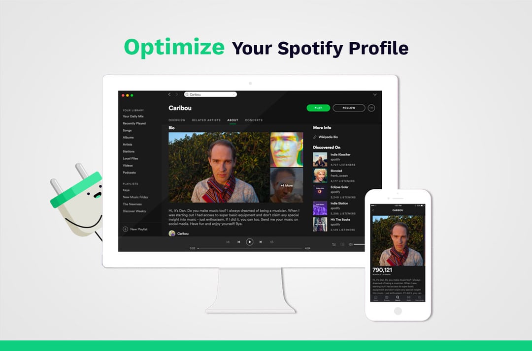 Otimize seu perfil do Spotify