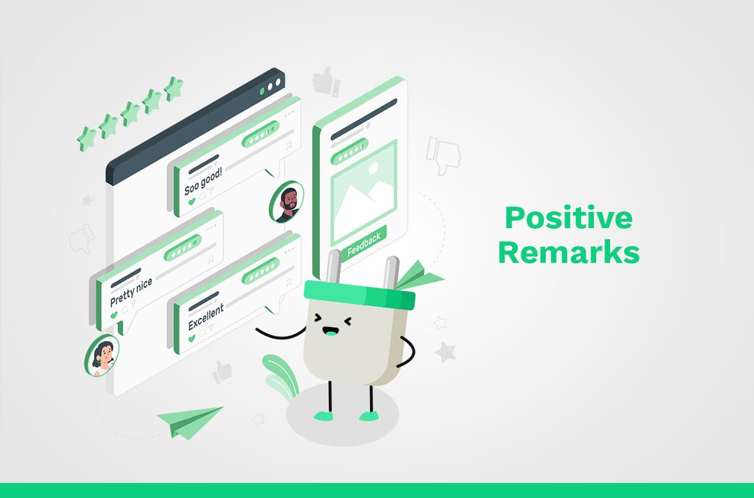 social media positive remarks