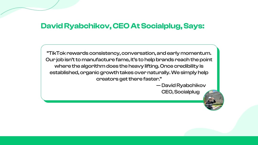 David Ryabchikov, CEO at Socialplug, says: