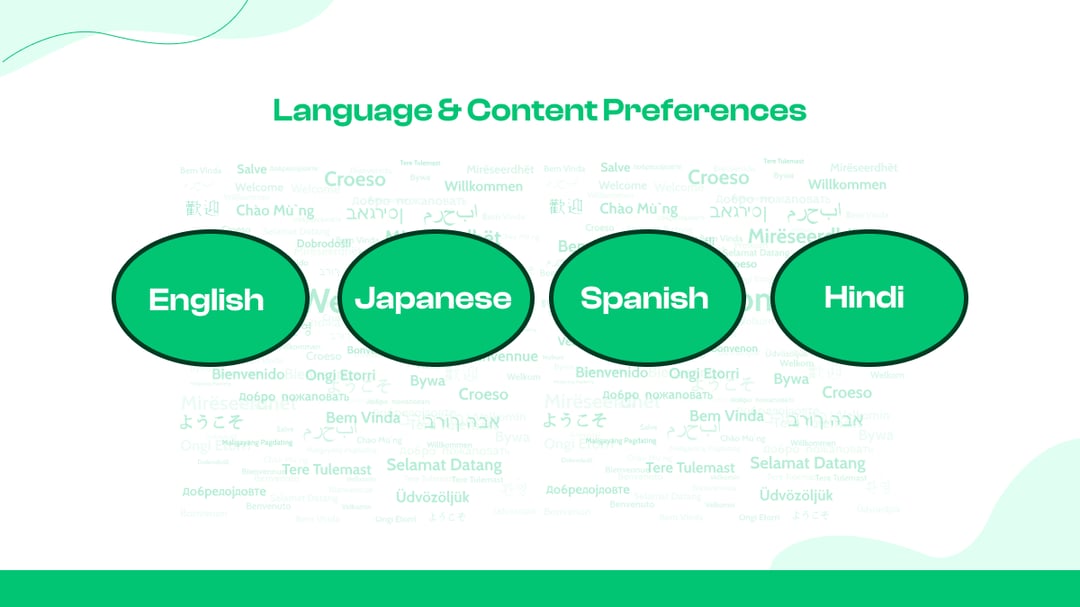 Language & Content Preferences
