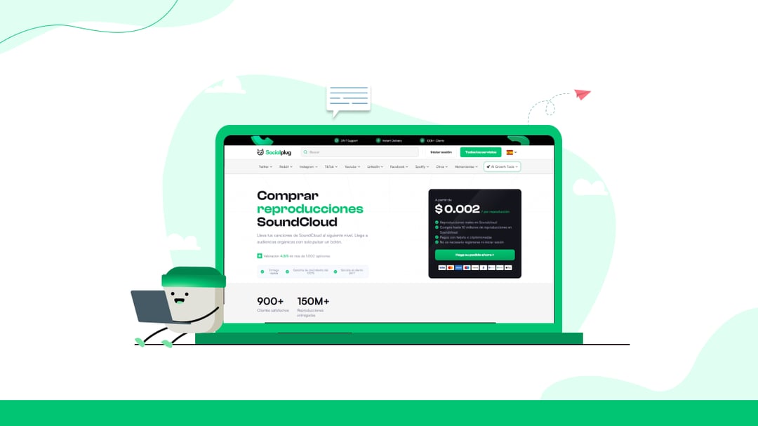  Socialplug para el crecimiento de SoundCloud