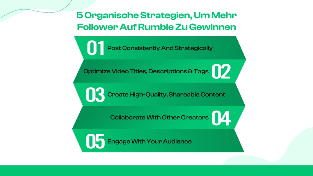 5 organische Strategien, um mehr Follower auf Rumble zu gewinnen