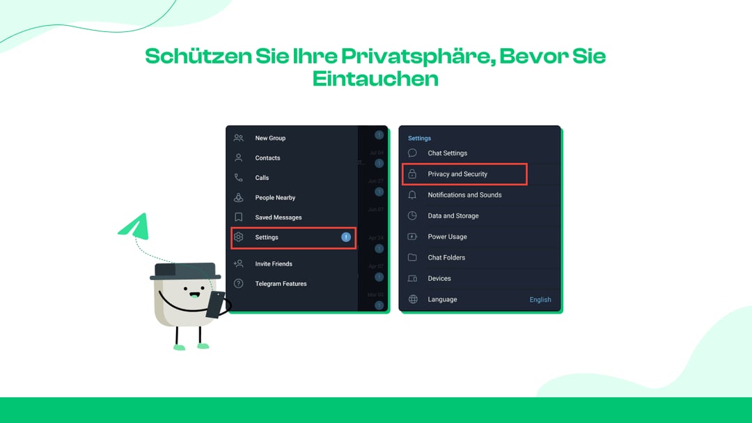 1. Sperren Sie Ihre Privatsphäre, bevor Sie eintauchen