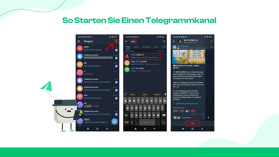 Mobile Suche (iOS und Android)