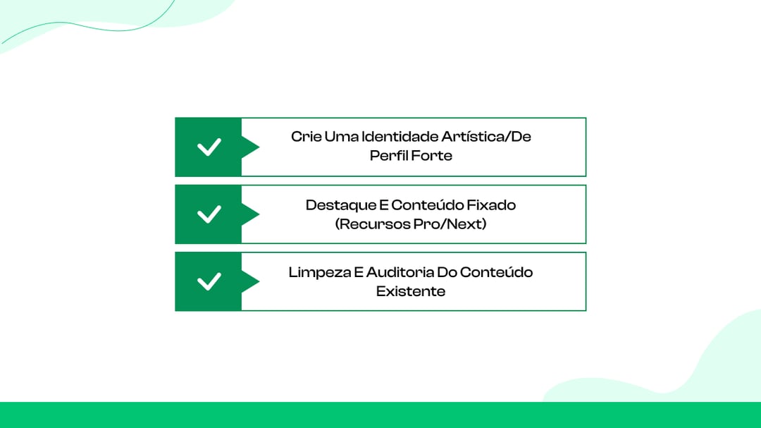 Lista de verificação de otimização de perfil