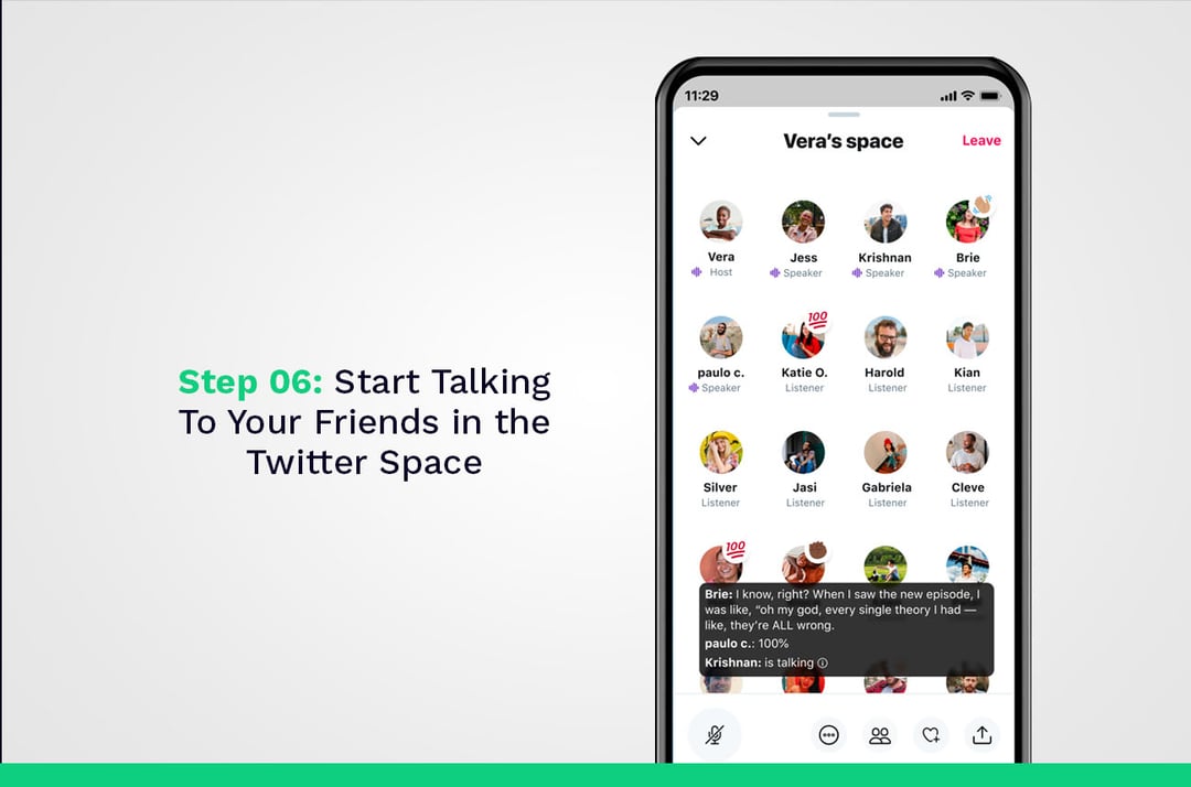 Empieza a hablar con tus amigos en el espacio de Twitter