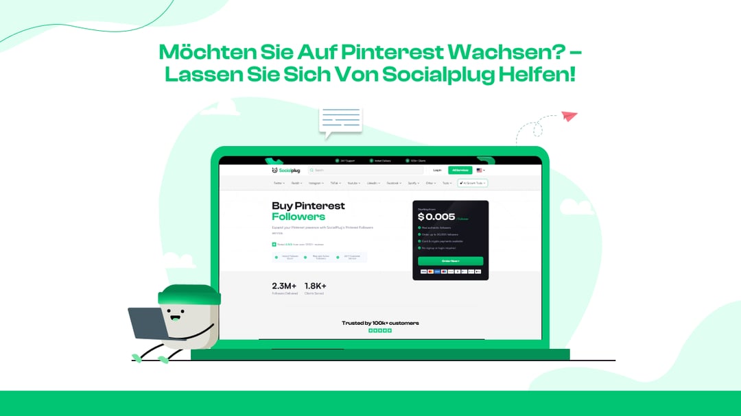 Versuchst du, auf Pinterest zu wachsen? - Lass Socialplug helfen!