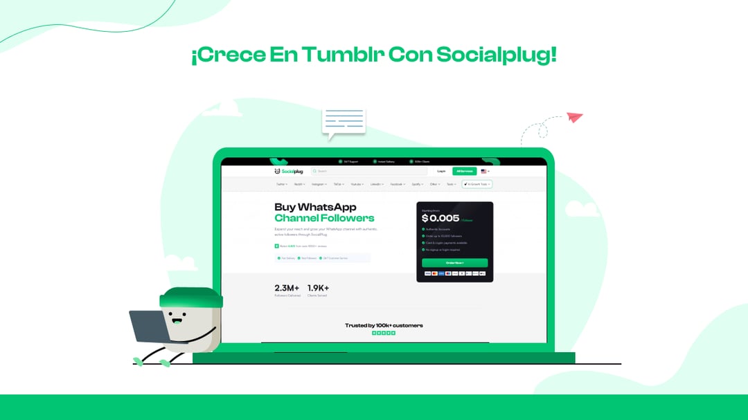¡Crece en Tumblr con Socialplug!