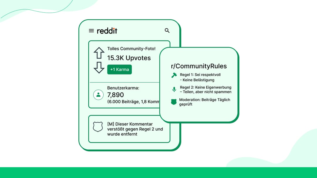 Was sind Upvotes, Karma und Moderationsregeln?