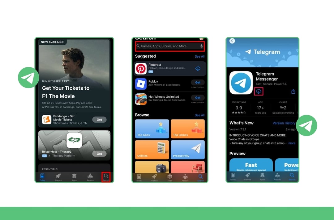 So erhalten Sie Telegram auf Ihrem Gerät