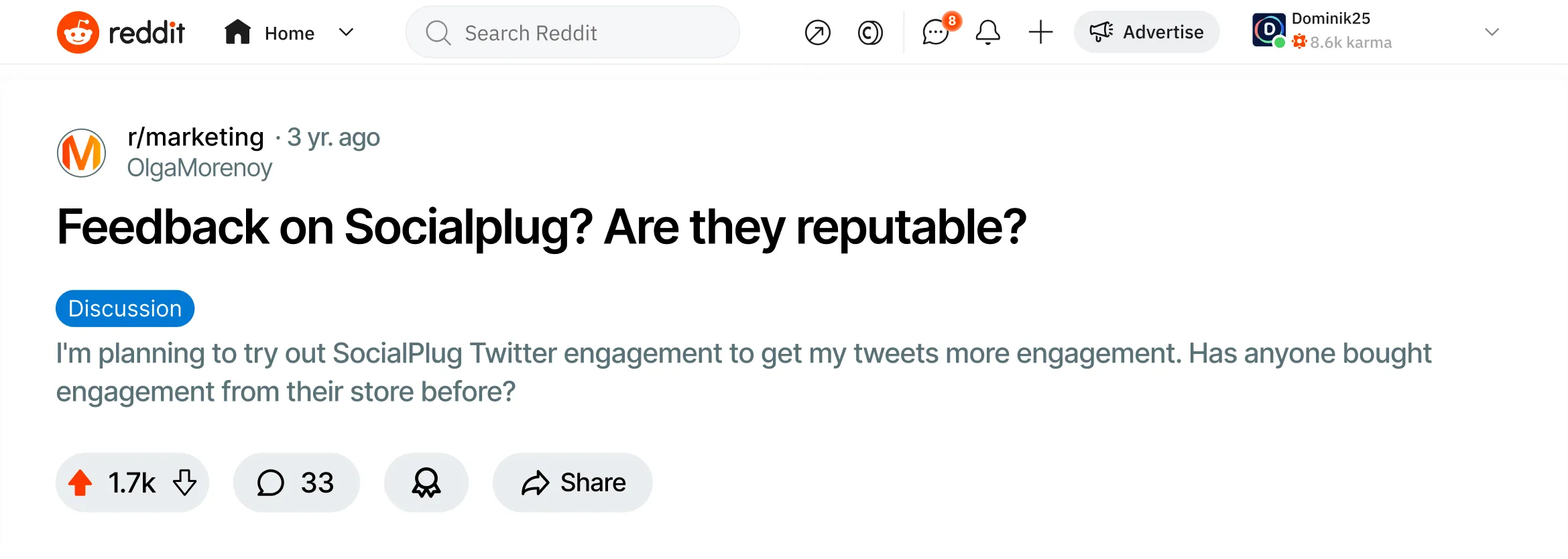 Reddit review