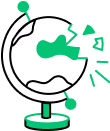 Illustration of a person with a leaf on the head, holding a watering can and watering small plants, symbolizing growth and care.