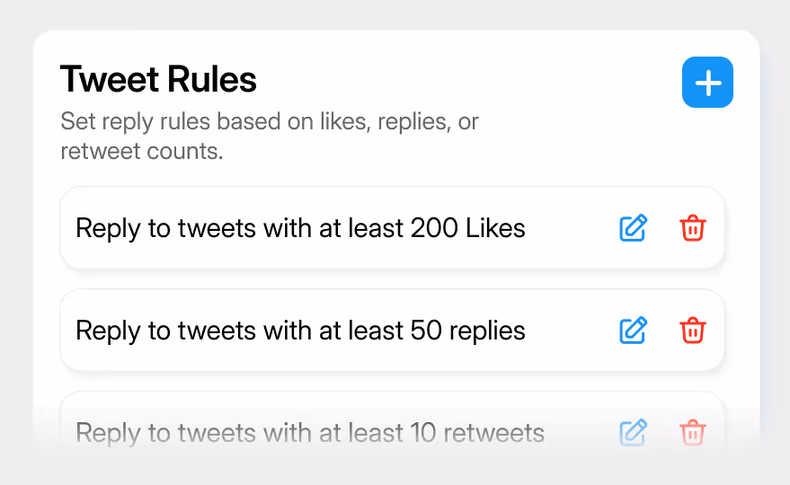 Add Tweet Rules