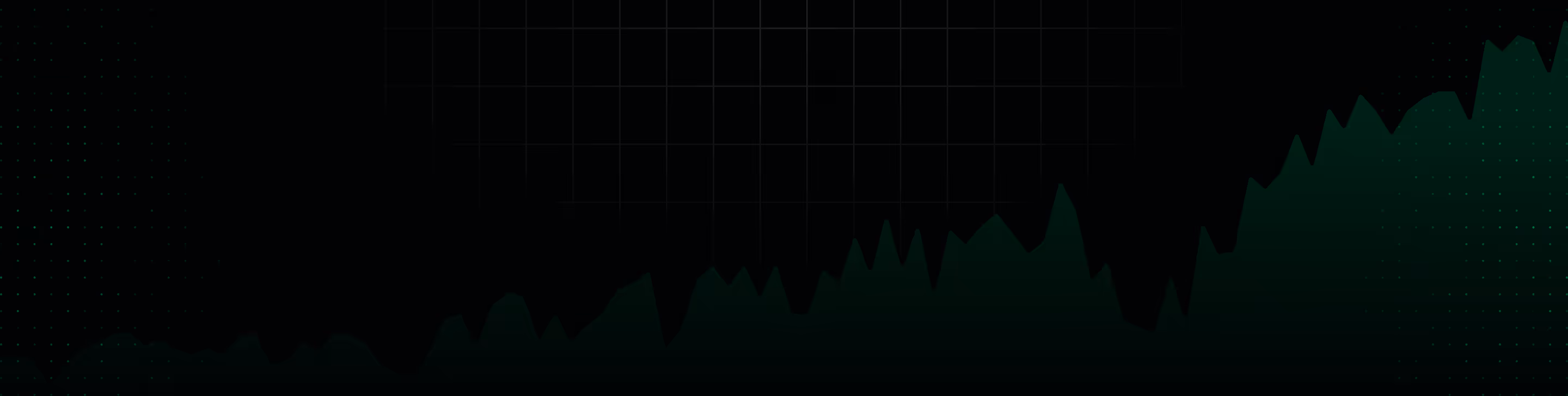 dark background with green scale