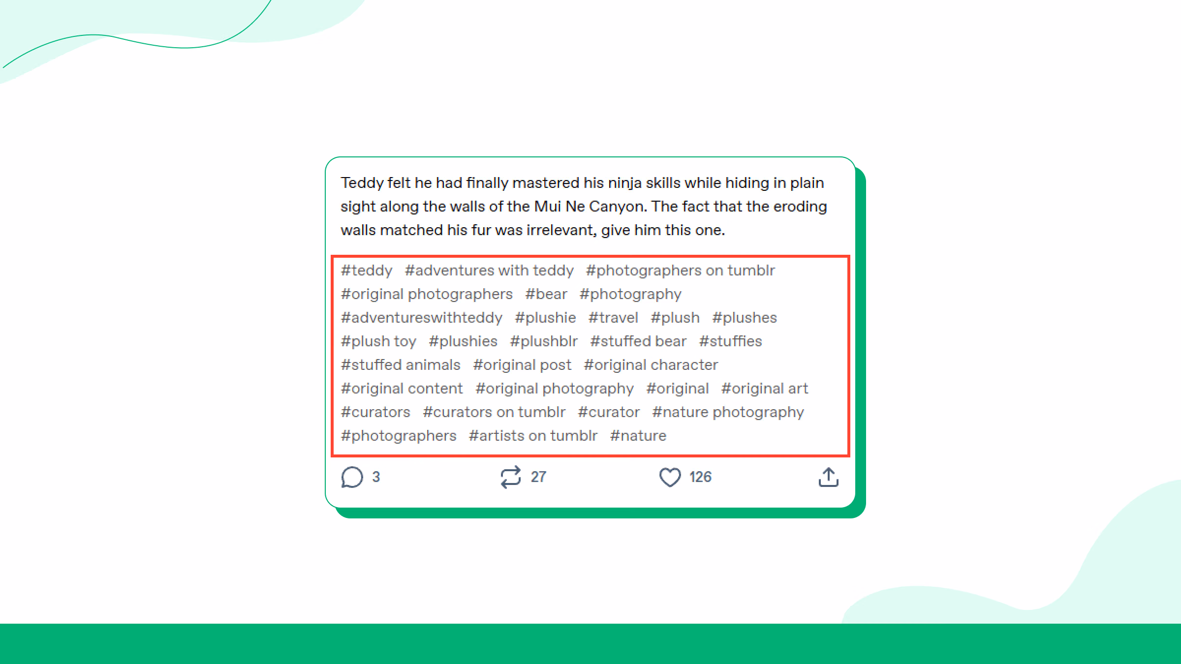 Use hashtags e tags estrategicamente