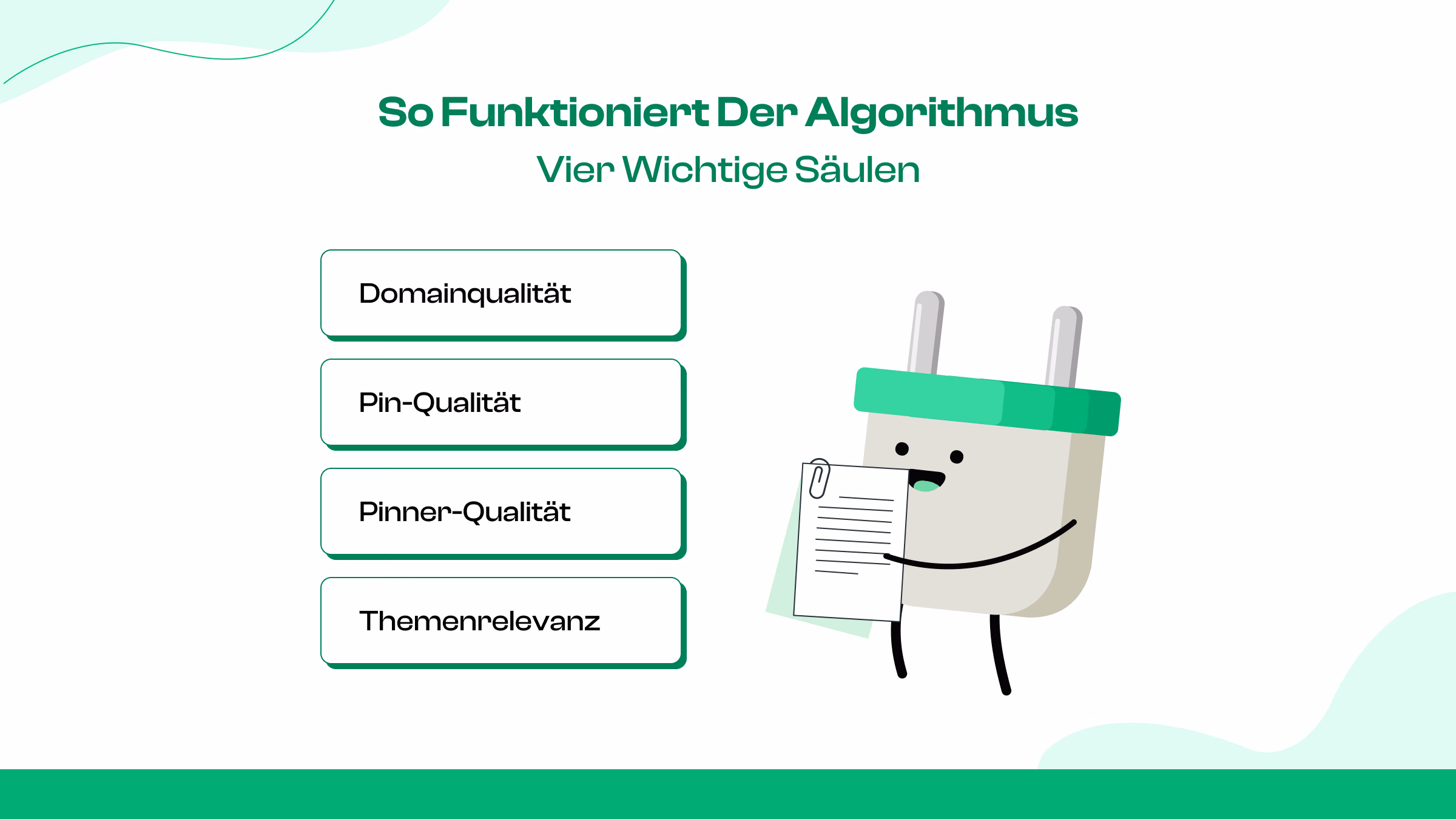 Der Algorithmus basiert auf 4 Schlüsselsäulen