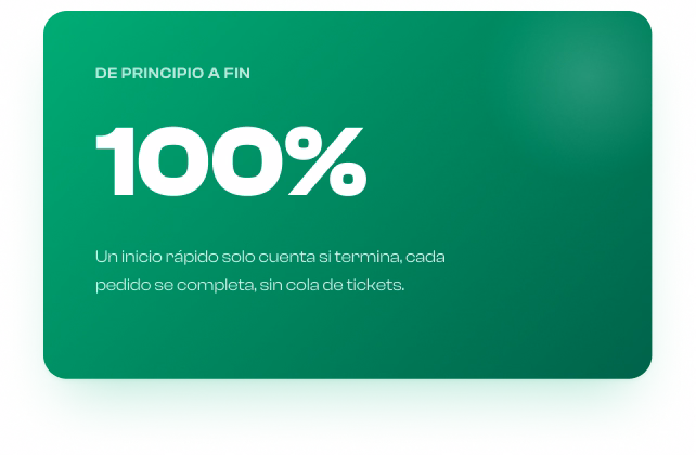 Procesamiento de pedidos instantáneo